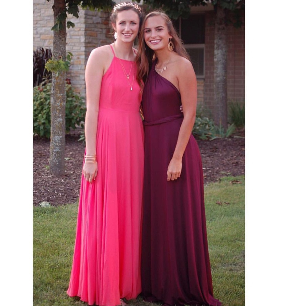 Plum colored, long LuLu dress